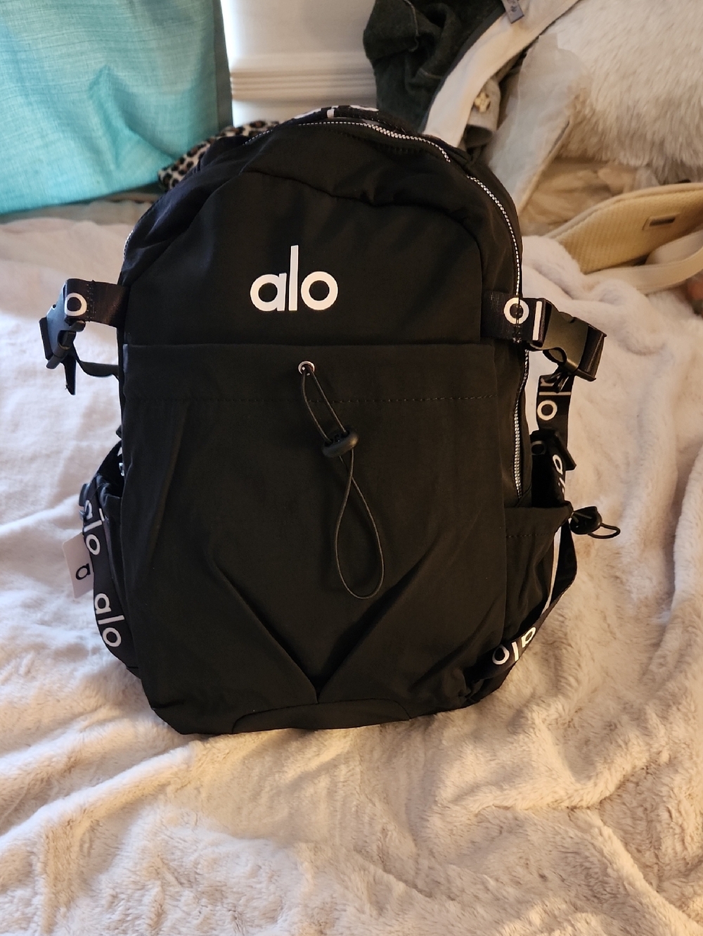 ALO Yoga Black Compact Performance Backpack